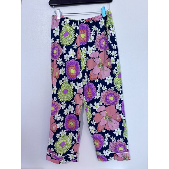 Bedhead X Trina Turk Floral Luxury Pajamas Cropped Set Size Small - Picture 5 of 7